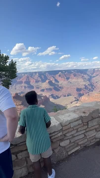 Kid Asks Where Canyon Is at Grand Canyon