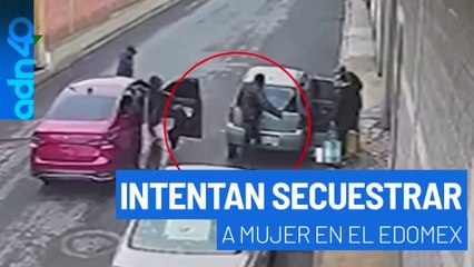 Intentan secuestrar a mujer en el EDOMEX, un valiente vecino enfrentó a los delincuentes