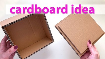 DIY Cardboard Jewelry Box _ How to Make a Beautiful Paper Box