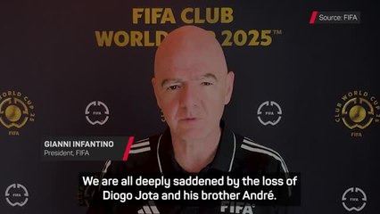 Jota's death 'a very sad day for football' - FIFA president Infantino