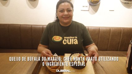 Queijo de búfala do Marajó: chef monta prato utilizando o ingrediente especial