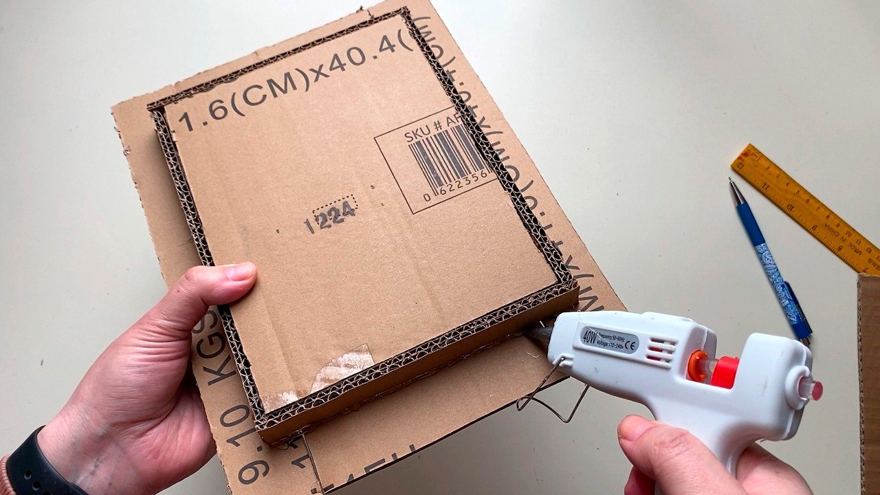 How to Make a Clay & Cardboard Key Hanger _ Easy DIY Home Decor