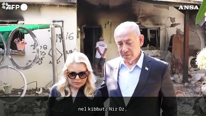 Netanyahu al kibbutz Nir Oz: "Si sente la sofferenza"