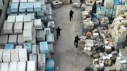 Watch: Kuwait, UAE forces seize 110kg drugs hidden in container door, roof panels
