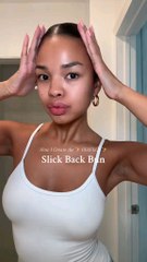 I love a slick back real bad , and this is how I do a perfect slick back bun every time ✨🔥if you know me , you know this is my signature