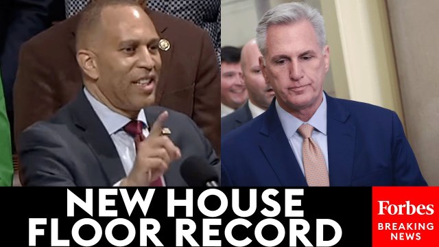 Hakeem Jeffries Breaks Kevin McCarthy's Record For Longest House Floor Speech
