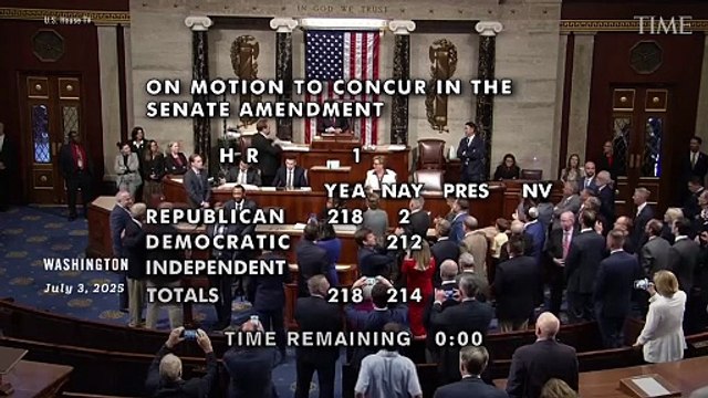 House Republicans Pass 'Big Beautiful Bill,' Sending It to Trump's Desk