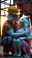 The fear of loving 😿💔@shorts  @cats  @cat  @kitty  @short  @ai @cuteanimal_HD