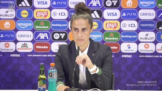 RUEDA de PRENSA de MONTSE TOMÉ tras el ESPAÑA vs PORTUGAL de la EUROCOPA FEMENINA