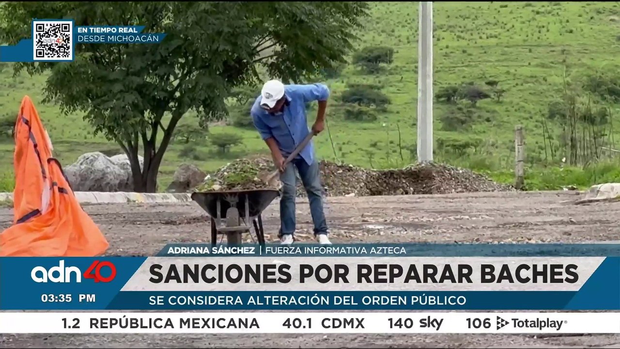 ¡Ojo aquí Si tapas un bache podrías estar cometiendo un delito en Michoacán
