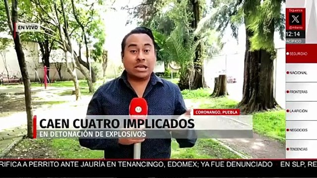 Detienen a cuatro personas presuntamente vinculadas con detonación en Coronango