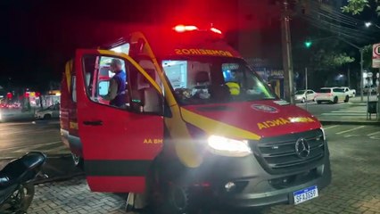 Batida entre moto e bicicleta mobiliza Siate ao Centro