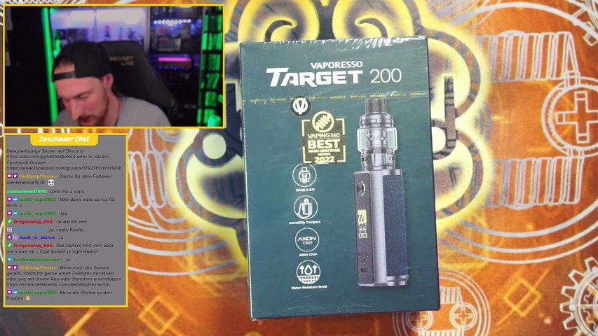 e stata rilevata la presenza di liquidi nel connettore lightning Vaporesso Target 200 Review und Test
