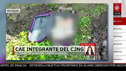 Fuerzas armadas detienen a presunto integrante del CJNG en Apatzingán, Michoacán
