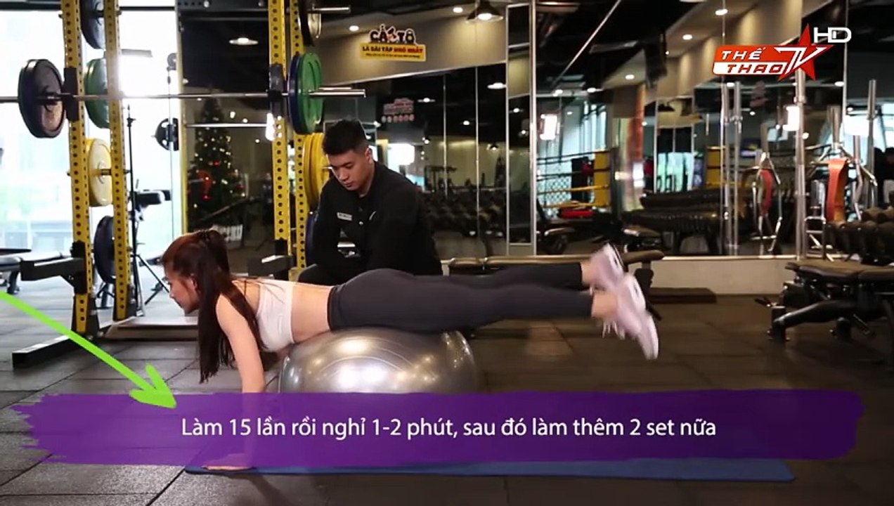 Khỏe và Đẹp cùng Thể Thao TV : Bài tập phát triển vòng 3 săn chắc