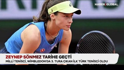 Zeynep Sönmez tarihe geçti!