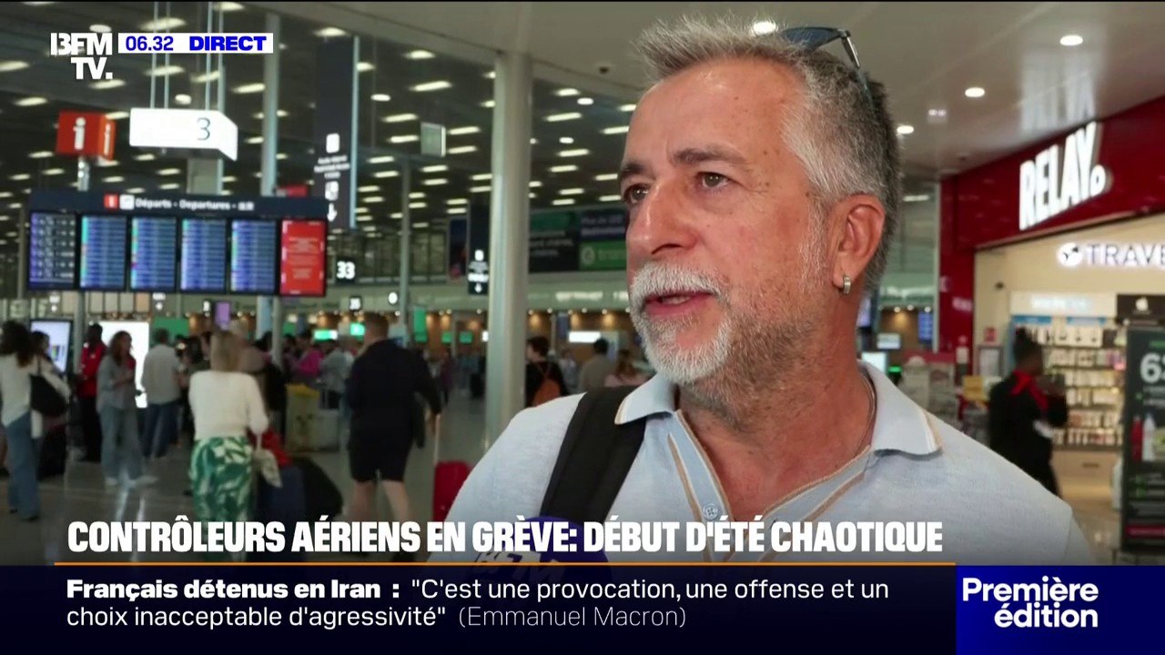 La galère de ce voyageur au départ d'Orly après l'annulation de son vol à cause de la grève des contrôleurs aériens
