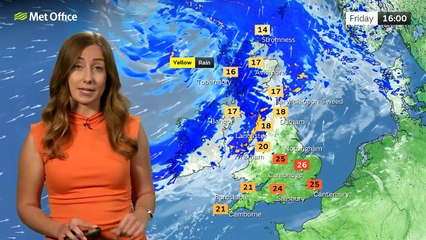 Met Office Friday morning weather forecast 04/07/2025