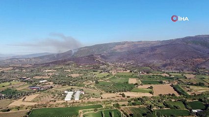 İzmir'de 3 gündür süren yangın, Ödemiş'in yemyeşil zirvelerini siyaha boyadı!