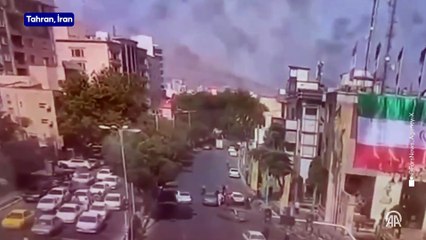 İran, İsrail saldırısında havaya uçan araçların yer aldığı görüntüyü paylaştı