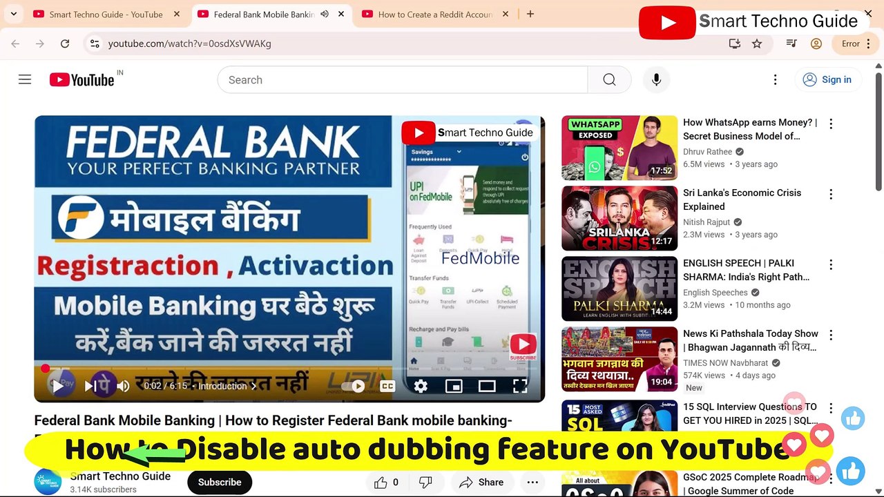 How to Turn Off Auto Dubbing on YouTube (Stop Auto Voice Translation)
