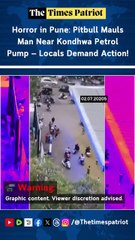 Horror in Pune: Pitbull Mauls Man Near Kondhwa Petrol Pump — Locals Demand Action!