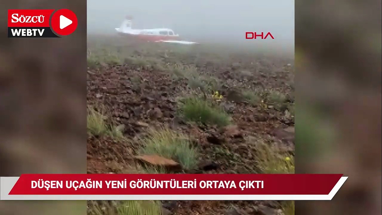 Kaza kırıma uğrayan uçağın yeni görüntüleri ortaya çıktı