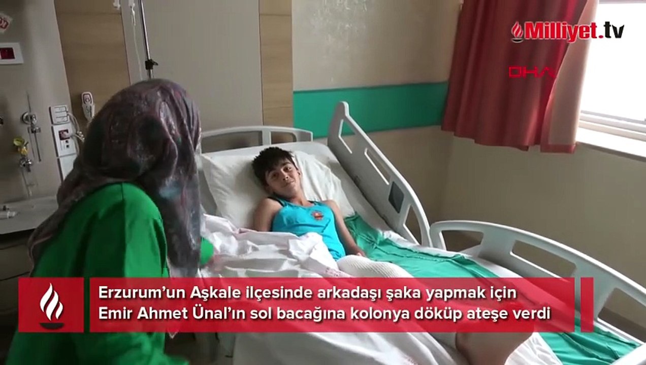 Kolonya şakası dehşete dönüştü: 11 yaşındaki Emir alevler içinde kaldı