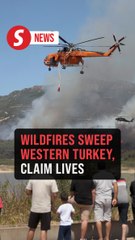 Wildfires kill two in western Turkey, little-known group claims arson attacks