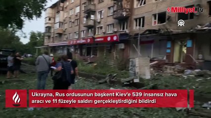Rusya'dan Ukrayna'nın kalbine 539 İHA'lı saldırı: 'Korkunç bir geceydi'