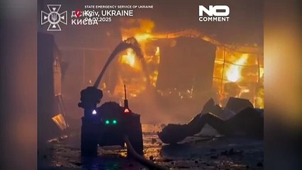 Masowy atak dronów i rakiet z Rosji uderza w Ukrainę nocą