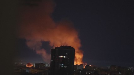 Una noche terrorífica en Kiev tras el ataque de un dron ruso