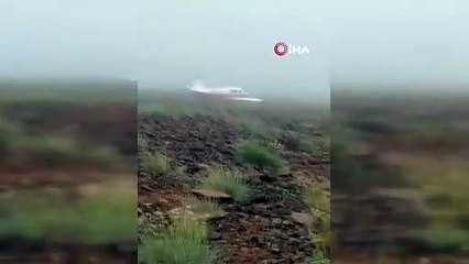 Rize’de Düşen Uçağa İlk Ulaşılma Görüntüsü Ortaya Çıktı