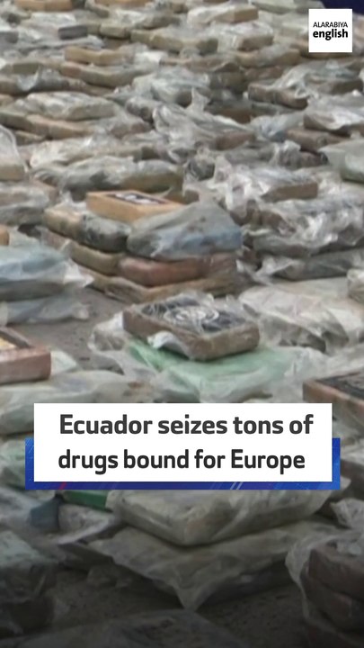 Ecuador seizes nearly three tons of narcotics believed to be headed for Europe