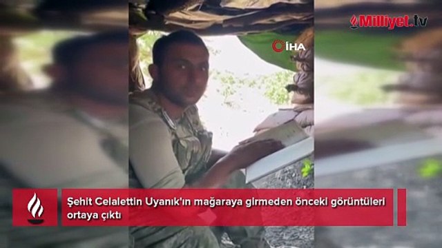 Şehit Celalettin Uyanık'ın mağara gitmeden önceki görüntüleri ortaya çıktı! Sözleri yürekleri dağladı