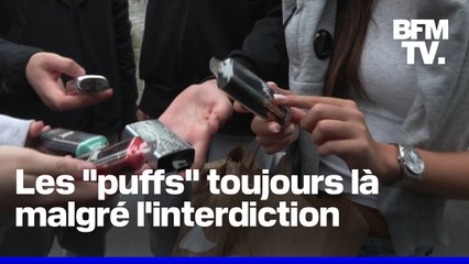 "C'est très très simple": malgré l’interdiction, les cigarettes électroniques jetables sont toujours bien là