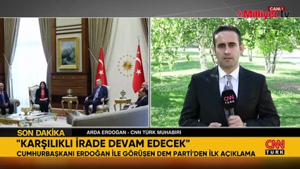 Erdoğan'ın DEM Parti heyetini kabulü sona erdi! DEM Parti'den açıklama