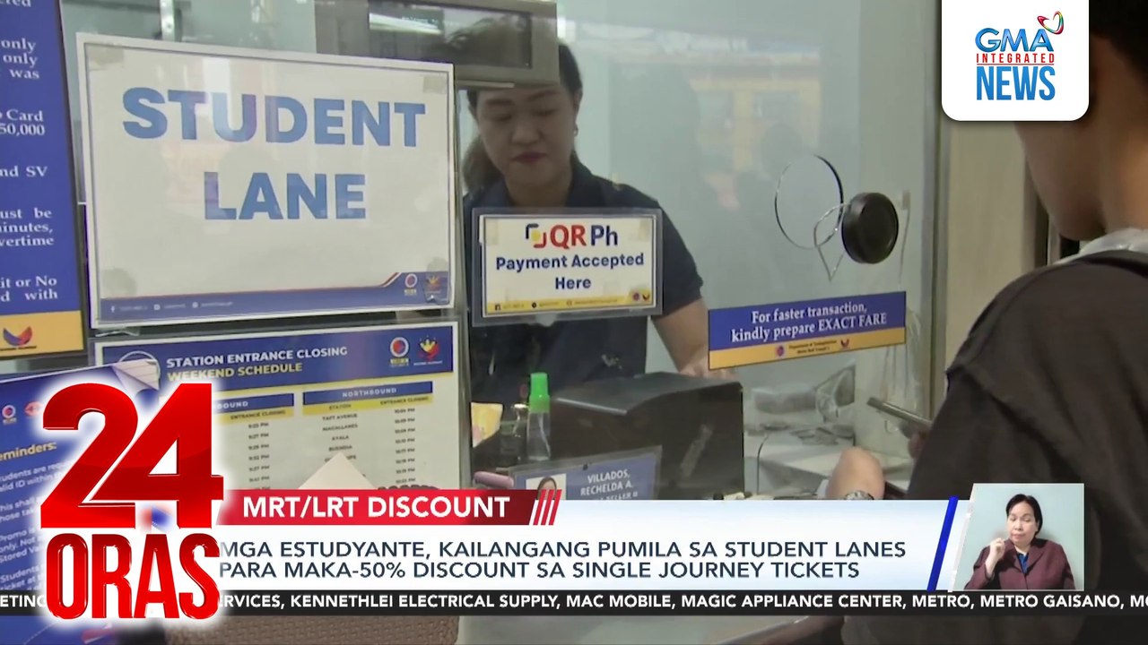 Mga estudyante, kailangang pumila sa student lanes para maka-50% sa single journey tickets | 24 Oras