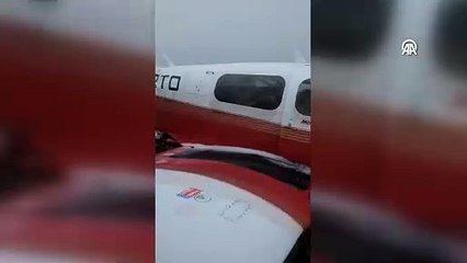 Kaçkar dağlarına düşen uçağın bulunduğu an ortaya çıktı!
