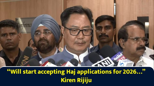 “Will start accepting Haj applications for 2026…” Kiren Rijiju