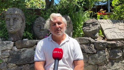 20 yıldır taşlara hayat veriyor, heykelleri tarihi eserle karıştırılıyor