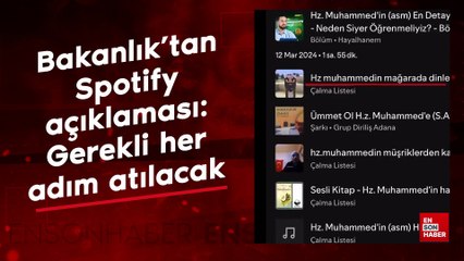 Bakanlık'tan Spotify açıklaması: Gerekli her adım atılacak