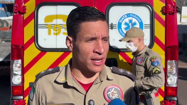 Trabalhador sofre queda em loja de materiais e é socorrido pelos bombeiros em Umuarama -