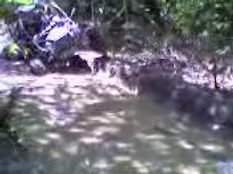 Eric dans l'eau ....