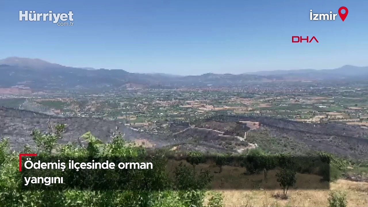 Ödemiş'teki orman yangını 3'üncü gününde