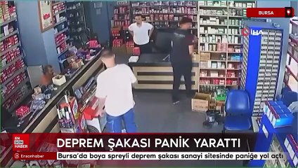 Bursa’da boya spreyli deprem şakası sanayi sitesinde paniğe yol açtı