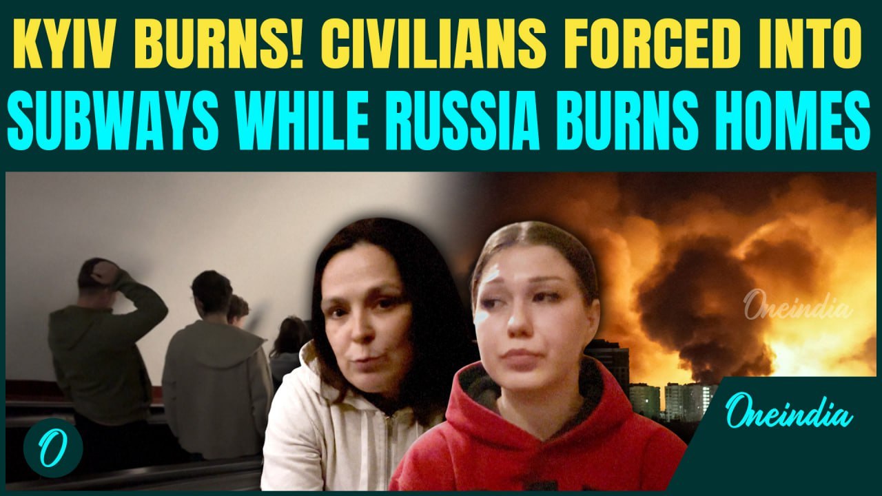 Kyiv Suffers Russian Aggression:Civilians Flee to Subways | Relentless Drone, Missile Strikes on Cam
