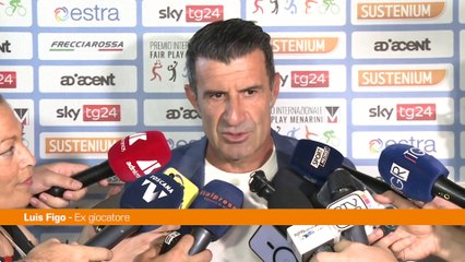Premio Fair-play Menarini a Figo "Sempre seguito valori sport"