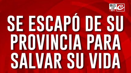 Víctima de violencia se escapó de su provincia para salvar su vida