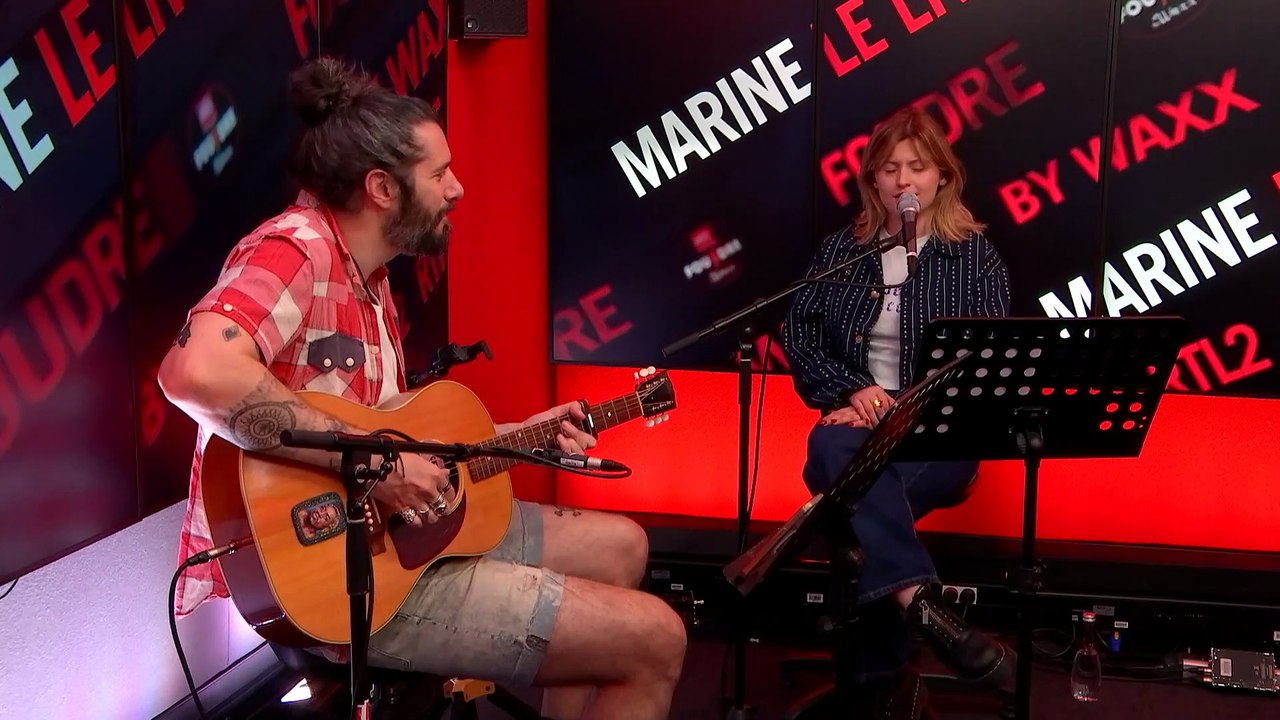 Marine & Waxx reprennent "L'amour de ma vie" de Billie Eilish en live dans Foudre